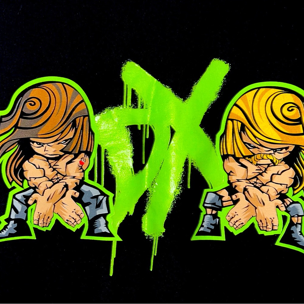 NEW Vintage 2002 WWE Size 2XL T-Shirt Degeneration X DX Black 2-Sided NWOT Rare